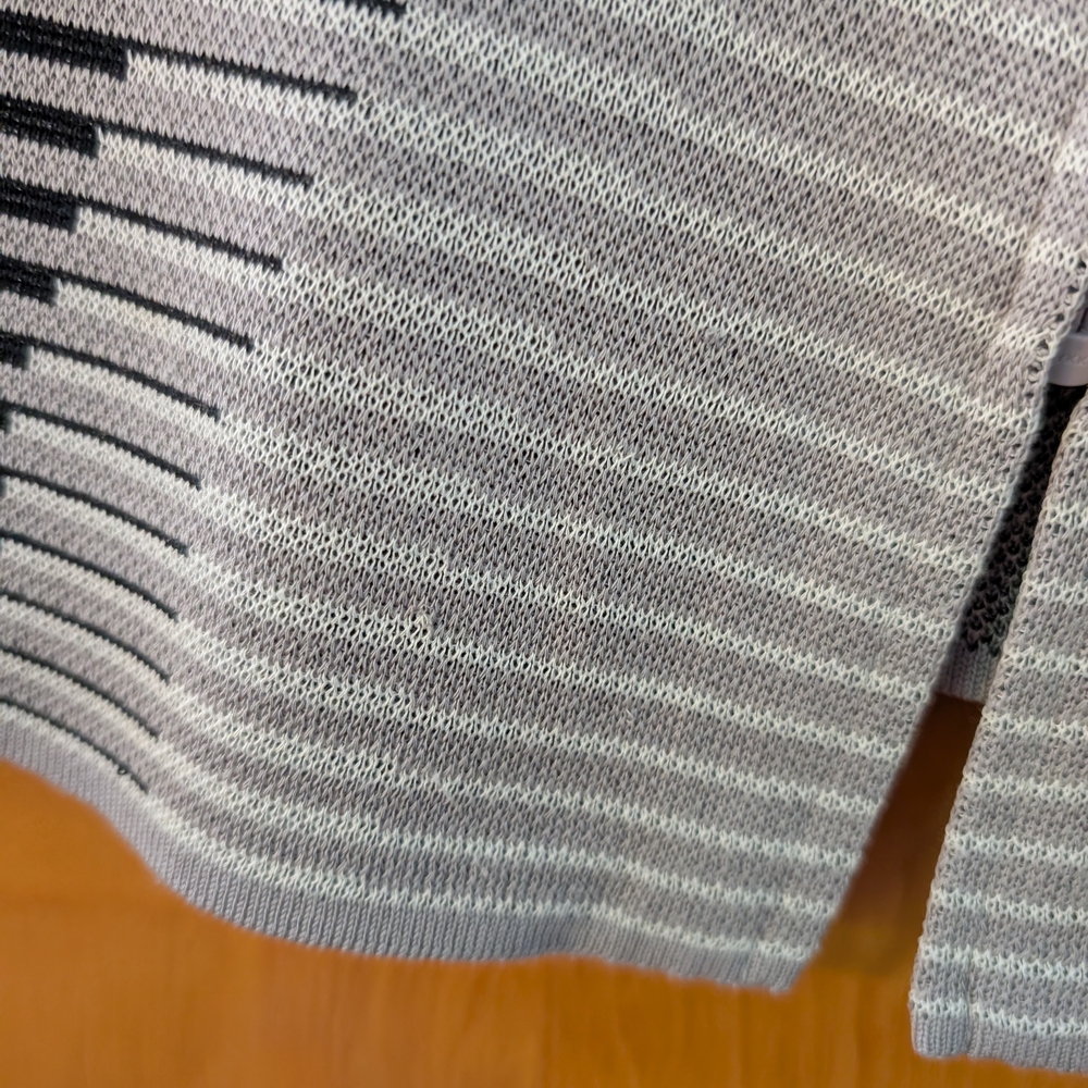 Ming Wang Monochrome Wave Pattern Jacket - image 3